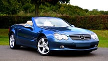 blue car 