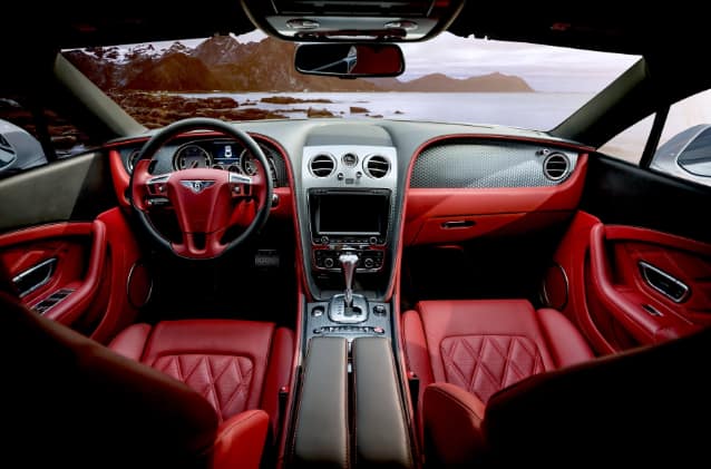 red car seats